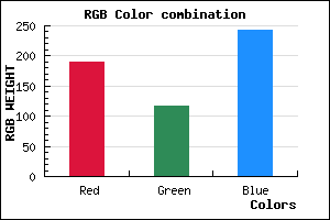 rgb background color #BE74F2 mixer