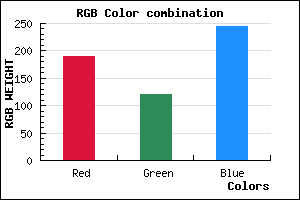 rgb background color #BE78F5 mixer