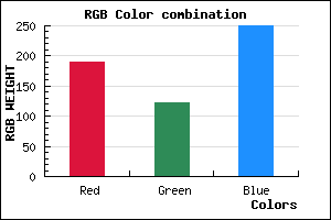 rgb background color #BE7AFA mixer