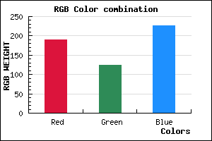 rgb background color #BE7DE3 mixer