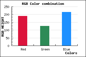 rgb background color #BE7ED7 mixer