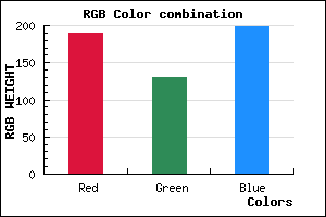 rgb background color #BE82C6 mixer