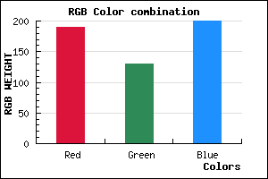 rgb background color #BE82C8 mixer