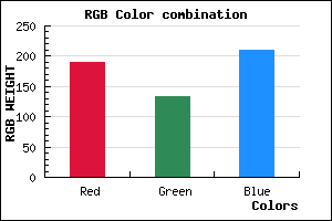 rgb background color #BE85D1 mixer