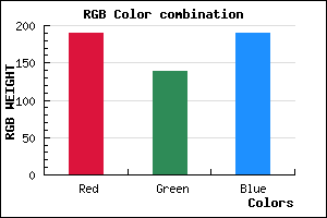 rgb background color #BE8ABE mixer