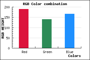 rgb background color #BE8CA6 mixer