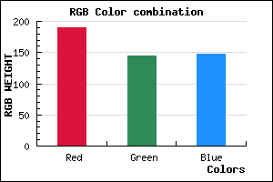 rgb background color #BE9094 mixer