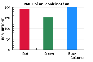 rgb background color #BE98C8 mixer