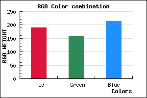 rgb background color #BE9ED6 mixer