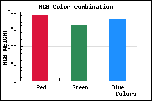 rgb background color #BEA2B4 mixer