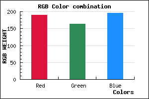 rgb background color #BEA3C3 mixer