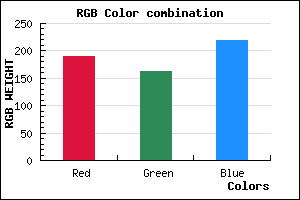 rgb background color #BEA3DB mixer