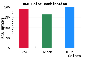 rgb background color #BEA4C8 mixer