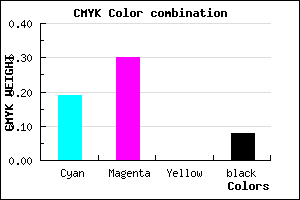 #BEA5EB color CMYK mixer
