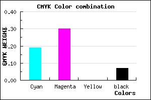 #BEA6EC color CMYK mixer