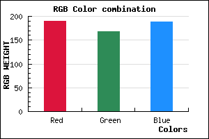 rgb background color #BEA8BD mixer