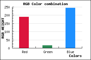 rgb background color #BE11F5 mixer