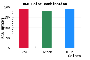 rgb background color #BEB5BF mixer