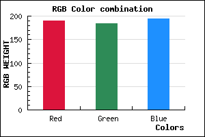 rgb background color #BEB8C2 mixer