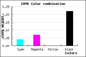 #BEB8C6 color CMYK mixer