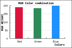 rgb background color #BEB8C6 mixer