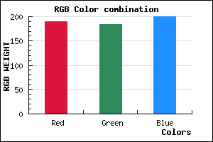 rgb background color #BEB8C8 mixer