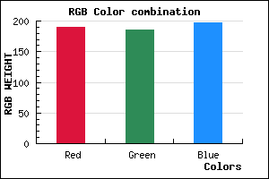 rgb background color #BEB9C5 mixer