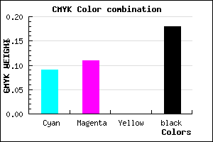 #BEB9D1 color CMYK mixer