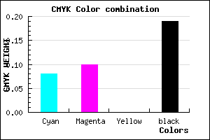 #BEBBCF color CMYK mixer