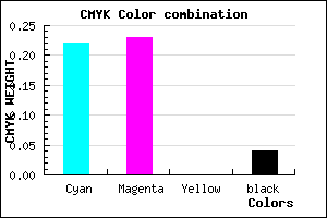#BEBCF4 color CMYK mixer