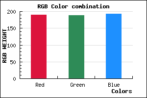 rgb background color #BEBDC1 mixer