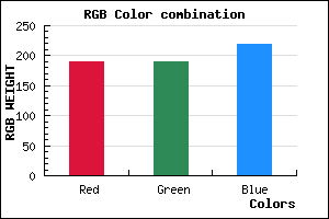 rgb background color #BEBDDB mixer