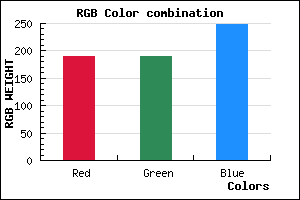 rgb background color #BEBDF9 mixer