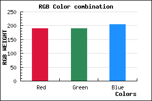 rgb background color #BEBECC mixer