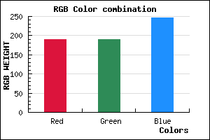 rgb background color #BEBEF6 mixer