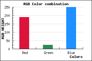 rgb background color #BE18FA mixer