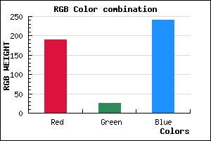 rgb background color #BE19F0 mixer