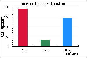 rgb background color #BE2190 mixer