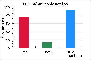 rgb background color #BE23E5 mixer