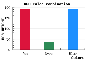 rgb background color #BE25BF mixer