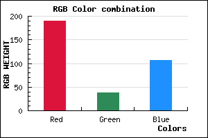 rgb background color #BE266A mixer