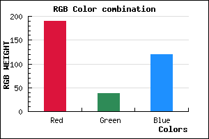 rgb background color #BE2678 mixer