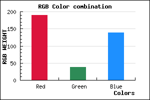 rgb background color #BE268A mixer