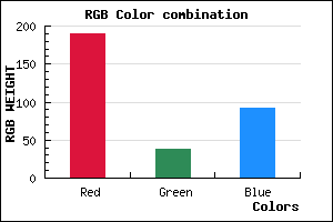rgb background color #BE265C mixer