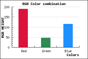 rgb background color #BE2F73 mixer