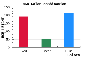 rgb background color #BE35D3 mixer