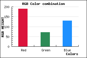 rgb background color #BE4882 mixer