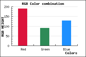 rgb background color #BE5A80 mixer