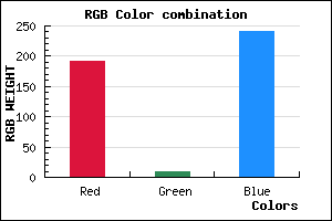 rgb background color #BF0AF0 mixer