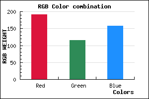 rgb background color #BF739E mixer